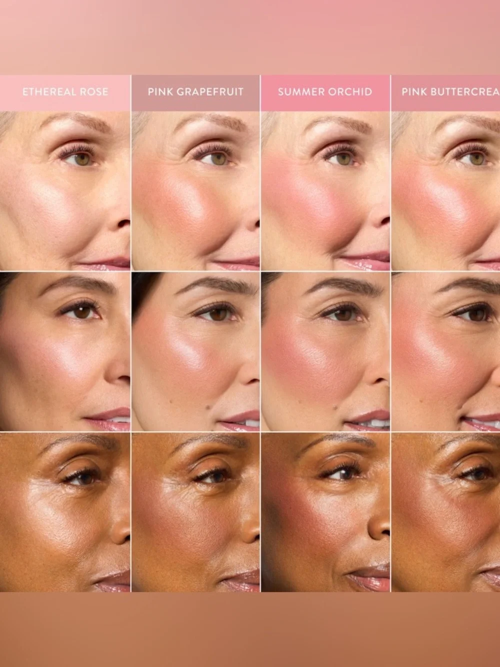 Laura Geller Baked Blush-N-Brighten Marbelized Blush in Pink Grapefruit New